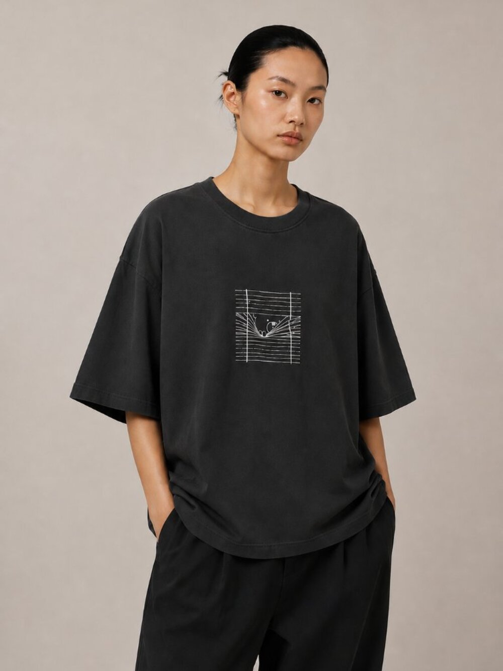 Peekaboo Bear Oversized T-Shirt OS_NEW